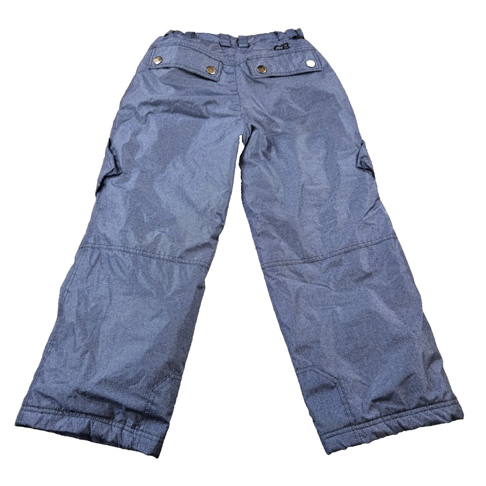 CB‎ Boy's Ski Snow Pants Adjustable Waist Elastic Ankle Pockets Galore Size 10 - Picture 5 of 14